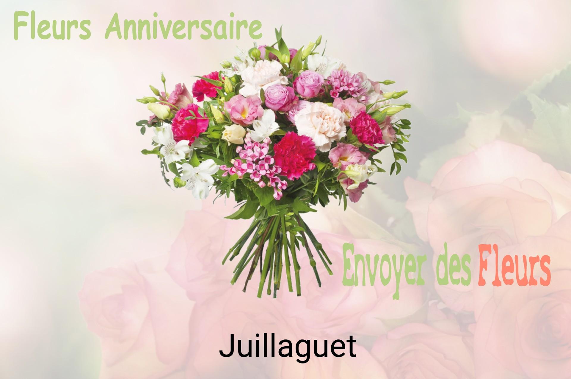 Bouquet de fleurs d’anniversaire livré à Juillaguet