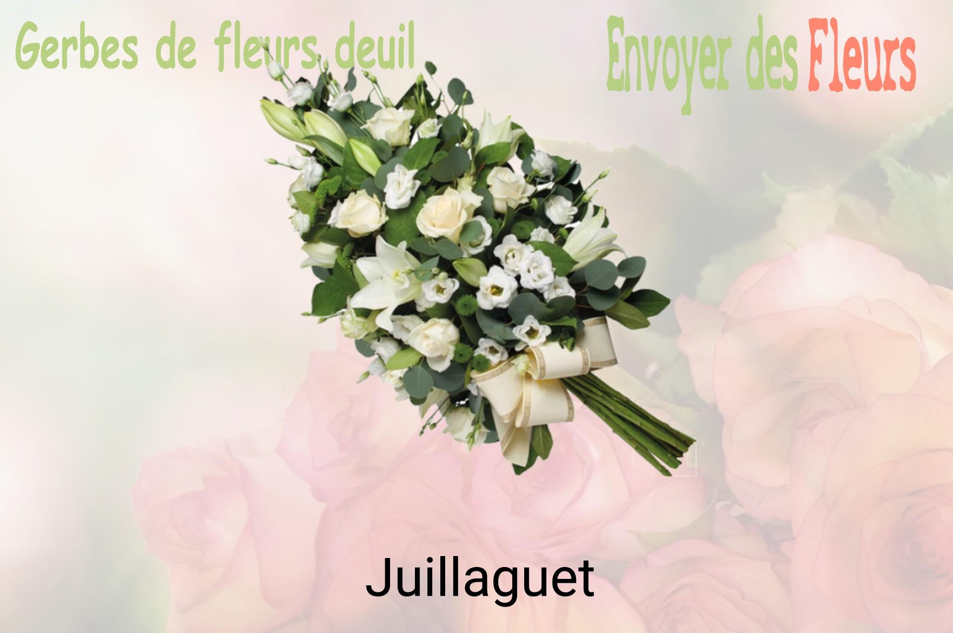 Gerbe de fleurs de deuil livrée à Juillaguet